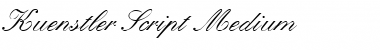 KuenstlerScript Medium Italic Font