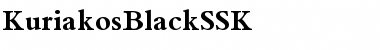 KuriakosBlackSSK Regular Font