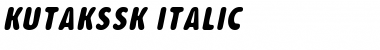 KutakSSK Italic Font