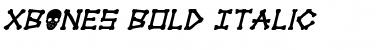 xBONES Bold Italic Bold Italic Font
