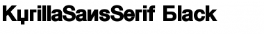 KyrillaSansSerif-Black Regular Font