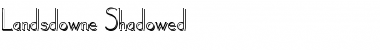 Download Landsdowne Shadowed Font Download Landsdowne Shadowed Font