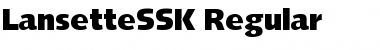 LansetteSSK Regular Font