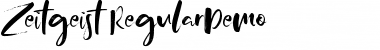 Zeitgeist Regular Demo Font