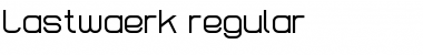 Lastwaerk regular Regular Font