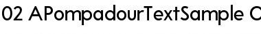 A Pompadour Sample Regular Font