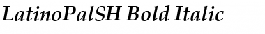 LatinoPalSH Bold Italic Font