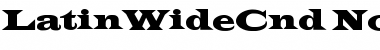 LatinWideCnd-Normal Regular Font