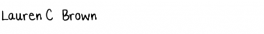 Lauren C. Brown Regular Font Lauren C. Brown Regular Font