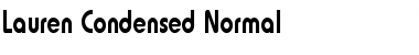 Lauren-Condensed Normal Font