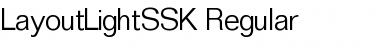 LayoutLightSSK Regular Font