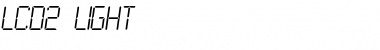 LCD2 Light Font