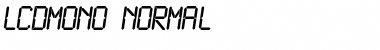 LCDMono Normal Font