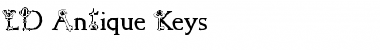 LD Antique Keys Regular Font LD Antique Keys Regular Font