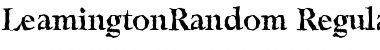 Download LeamingtonRandom Font