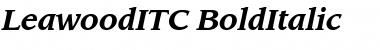 LeawoodITC Bold Italic Font