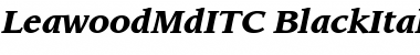 LeawoodMdITC Black Italic Font