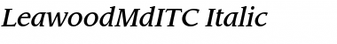 LeawoodMdITC Italic Font