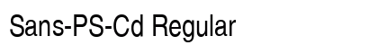Sans-PS-Cd Regular preview