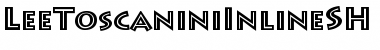 LeeToscaniniInlineSH Regular Font