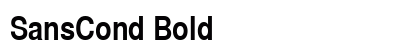 SansCond Bold preview