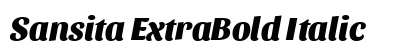 Sansita ExtraBold Italic