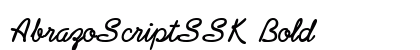 AbrazoScriptSSK Bold Preview