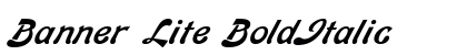 Banner Lite BoldItalic Preview