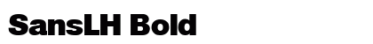 SansLH Bold preview