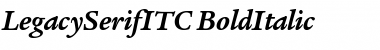 LegacySerifITC BoldItalic Font