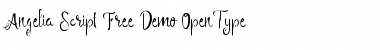 Angelia Script Free Demo Regular Font