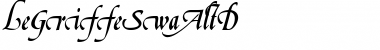 Download LeGriffeSwaAltD Font