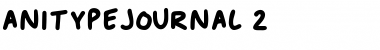Anitype Journal 2 Font