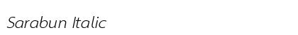 Sarabun Italic
