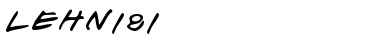 Download LEHN181 Font Download LEHN181 Font