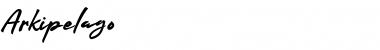 Arkipelago Regular Font