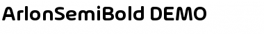 Arlon SemiBold DEMO Font