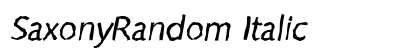 SaxonyRandom Italic Preview