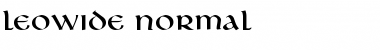 LeoWide Normal Font
