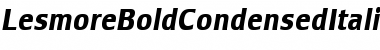 LesmoreBoldCondensedItalic Roman Font