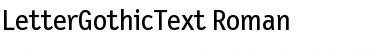 LetterGothicText Medium Font