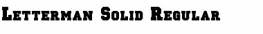 Letterman-Solid Regular Font