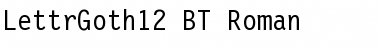 Download LettrGoth12 BT Font