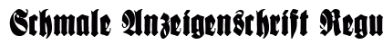 Schmale Anzeigenschrift Regular preview