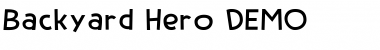 Backyard Hero DEMO Regular Font