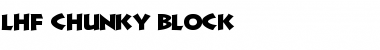 LHF Chunky Block Font