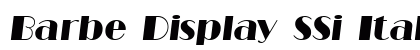 Barbe Display SSi Italic preview