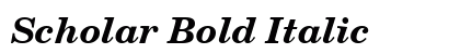 Scholar Bold Italic Preview