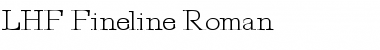 LHF Fineline Roman Font