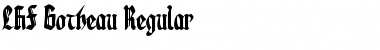 LHF Gotheau Regular Font